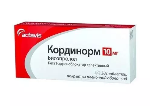 кординорм 10 мг 30 табл