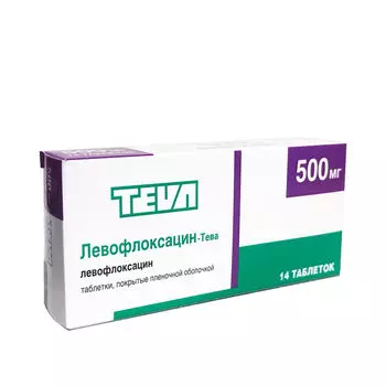 левофлоксацин-тева 500 мг 14 табл