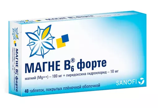 магне в6 форте 40 табл