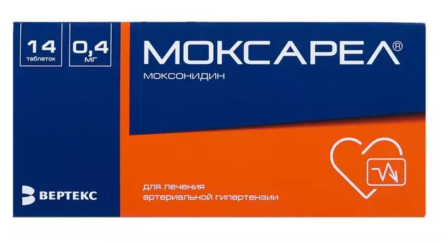 моксарел 400 мкг 14 табл