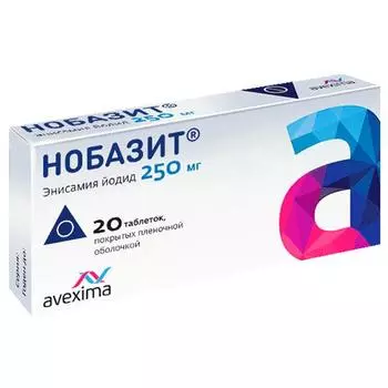 нобазит 250 мг 20 табл