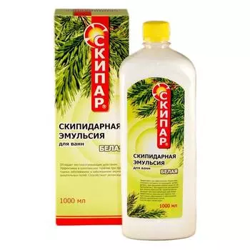 скипар эмульсия для ванн белая 1000 мл