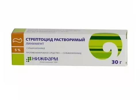 стрептоцид линимент 5% 30 г