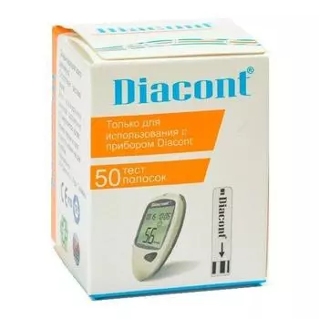 тест-полоски для глюкометра диаконт N50