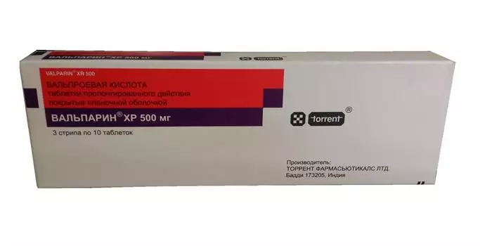 вальпарин xp 500 мг 30 табл