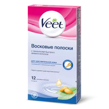 вит полоски восковые для чувствительной кожи N12