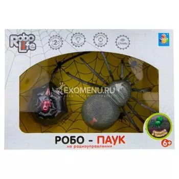 1TOY RoboLife игрушка Робо-паук (свет, звук, движение)