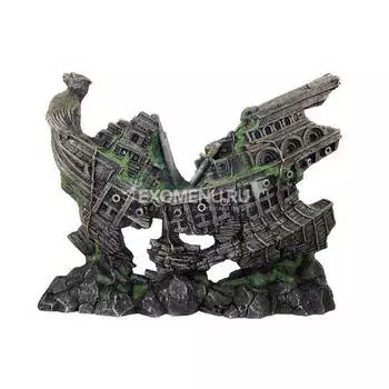 531 Грот Декси - Корабль 50х10х40 см, односторонний декоративный элемент