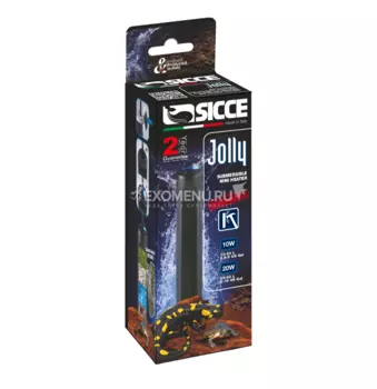 SICCE Обогреватель JOLLY пластиковый 20 W для аквариумов 20-40 л