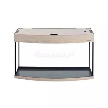 Аквариум 115 (800х350х490) фигурный со светильником LUX 2х18Вт. выбеленный дуб