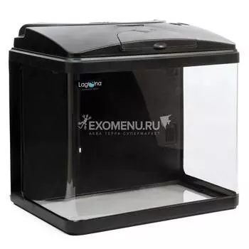 Аквариум "Aquamarine" 450B, 57л, черный, 450*300*420мм, Laguna