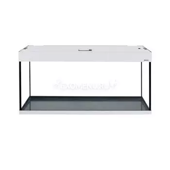 Аквариум AquaPlus 264 (1200х400х610-8) прямоугольный со светильником LUX 2х38Вт. белое дерево
