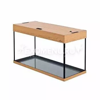 Аквариум AquaPlus LUX П120 дуб (800х350х490-6) прямоугольный, 115л., с лампами Т8 2х18 Вт.