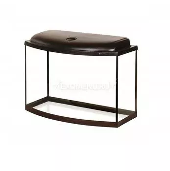 Аквариум AquaPlus STD Ф70 фигурный, венге (600х300х460 мм) 62 литра, со светильником 1х15 Вт