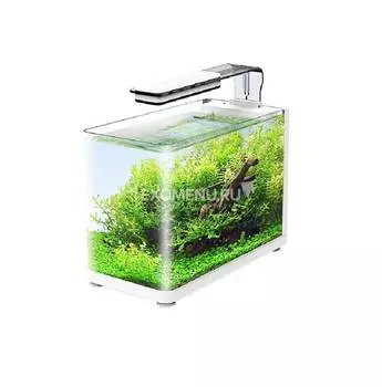 Аквариум Atman RGT-35 белый, 13 литров, 35,4х18,4х26 см (в комплекте внутренний фильтр, LED светильник, покровное стекло)