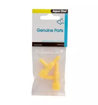 Aqua One Air Line Control Valve - Краник для шланга 4/6 мм, 2 шт.