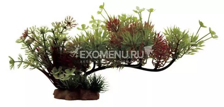 ArtUniq Ceratophyllum mix on stick 12 - Композиция из искусственных растений на ветке Роголистник, 23x10x12 см