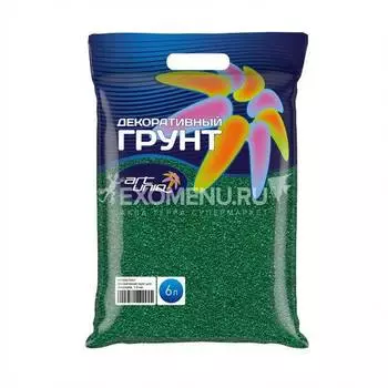 !ArtUniq Color Emerald - Декоративный грунт для аквариума "Изумрудный", 1-2 мм, 9 кг, 6 л