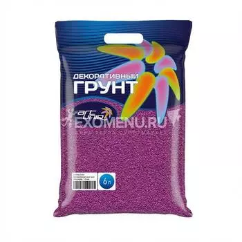 !ArtUniq Color Violet - Декоративный грунт для аквариума "Фиолетовый", 1-2 мм, 9 кг, 6 л