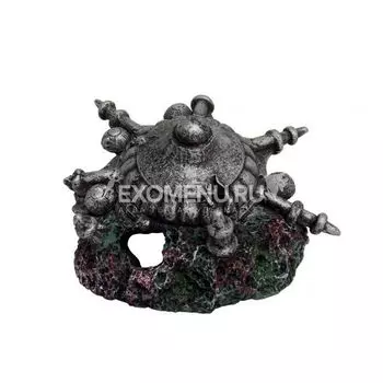 ArtUniq Stone Shield - Декоративная композиция "Каменный щит", 11x10x6 см