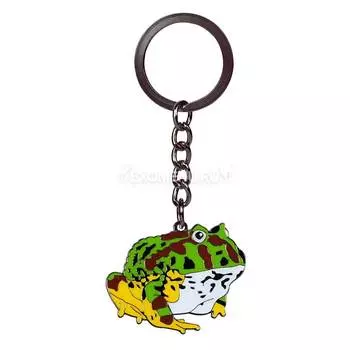 BLUE BUG Брелок металлический "Рогатая лягушка", 39х30мм (Германия)