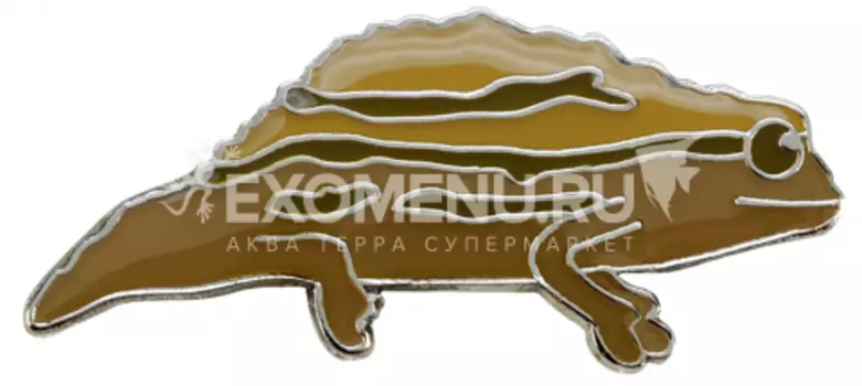 BLUE BUG Значок металлический "Хамелеон", 22х10мм (Германия)