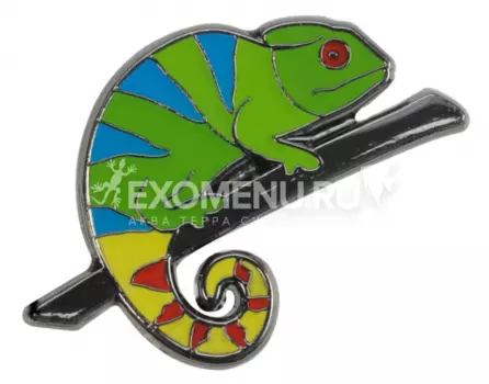 BLUE BUG Значок металлический "Хамелеон", 28х19мм (Германия)