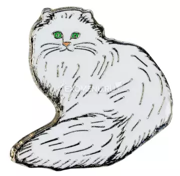 BLUE BUG Значок металлический "Кошка Персидская", 22х22мм (Германия)