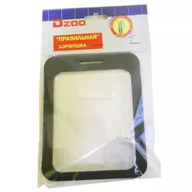 Д-00103 Правильная кормушка для рыб на присоске, квадратная, 12х9.5 см (вспененная резина)