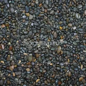 DECOTOP Geneva - Натуральный темный гравий, 2-5 мм, 1.5 кг/1 л