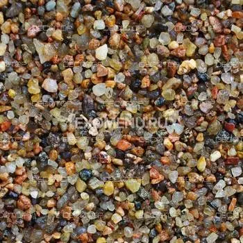 DECOTOP Vuoksa - Природный чистый коричневый гравий, 2-5 мм, 1.5 кг/1 л