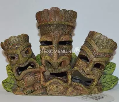 Декорация для аквариума "Племя Тики" 15 см