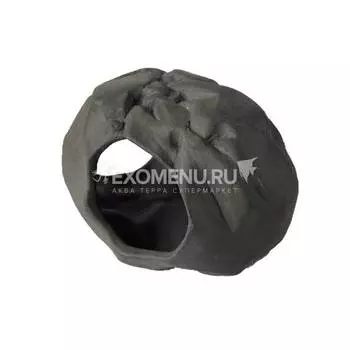 Декорация GLOXY Камень укрытие с двумя отверстиями 12х10х8 см