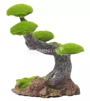 Декорация Грот "Дерево" для аквариума 10,5*9,5*14 см