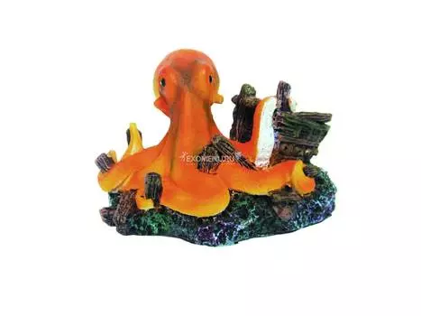 Декорация пластиковая PRIME Осьминог 9X6.5X5.5см PR-BM169-28