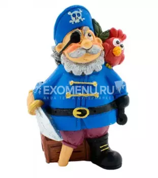 Декорация пластиковая Prime "Пират Сильвер"5х4х7.5 см