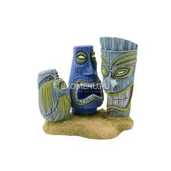 Декорация пластиковая PRIME Тотем из трех масок 10X7X9.5см PR-PE312