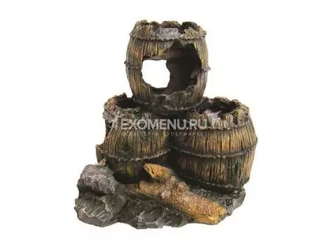 Декорация пластиковая PRIME "Три бочонка" 13x9x12см