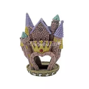 Декорация "Сказочный замок фиолетовый" 9*6.5*12 см