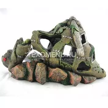 Декорация "Упавший вертолёт", 23,5х10х13 см