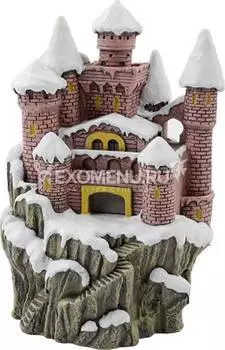 Декорация "Заснеженный сказочный замок" 9.5*9.5*13.5 см