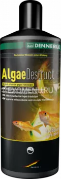 Dennerle Algae Destruct - Препарат для борьбы с нитчатыми и другими водорослями в садовых прудах, 1000 мл на 20000 л