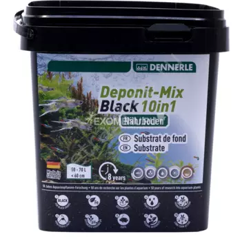 Dennerle Deponitmix Professional Black 10in1, грунтовая подкормка для аквариумных растений, 2,4кг