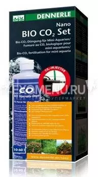 Dennerle Nano Bio CO2 - Установка для подачи СО2 в аквариумы 10-60 л, с возможностью подключения к фильтрам Dennerle NanoClean