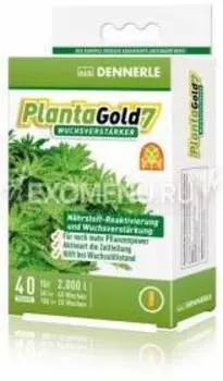 Dennerle Planta Gold 7 - Стимулятор роста для всех аквариумных растений в капсулах, 40 шт. на 2000 л