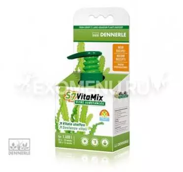Dennerle S7 VitaMix - Комплекс жизненно важных мультивитаминов и микроэлементов для аквариумных растений, 250 мл на 8000 л