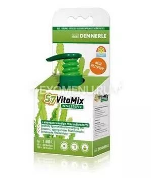 Dennerle S7 VitaMix - Комплекс жизненно важных мультивитаминов и микроэлементов для аквариумных растений, 25 мл на 800 л