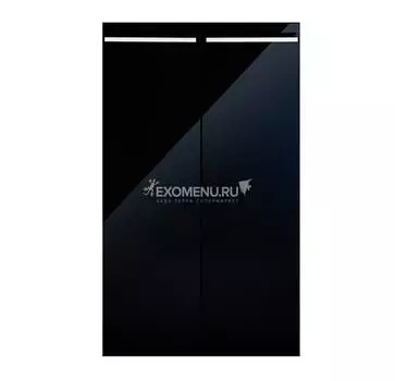 Дверки Ф-250 для подставки CRYSTAL 145/500/ CRYSTAL PANORAMIC 145/500 (чёрный суперглянец) плита ЛДС