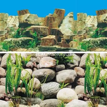 Фон 9023/9025, 0,6*15м "Каменное многоцветье/Русло реки"