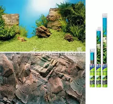 Фон-пленка Juwel Poster1 камни/растительный 60х30см (86250)